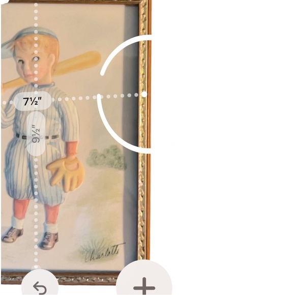 Vintage 1950s Charlotte Becker 3D Sports Prints Set in Gold Frames Wall Art - Picture 8 of 8